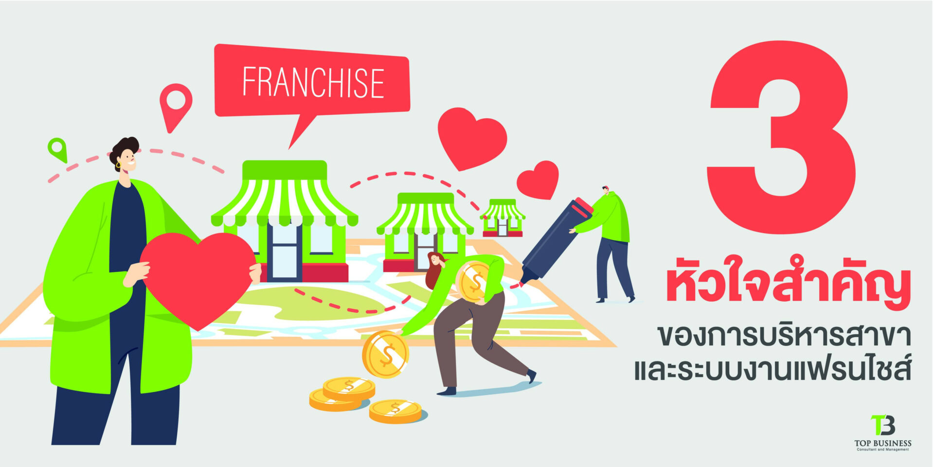 3 หัวใจสำคัญ ของการบริหารสาขา และระบบงานแฟรนไชส์